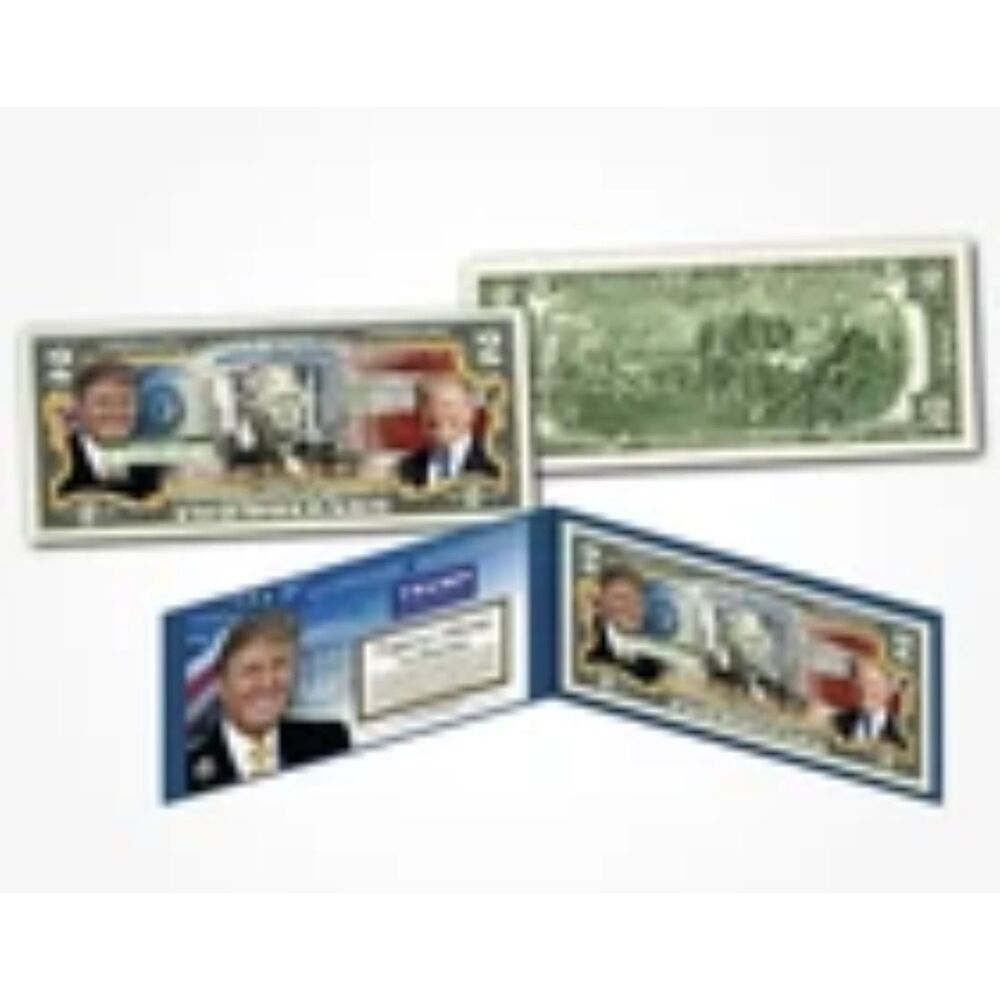 DONALD TRUMP 45th President of United States Official Legal Tender U.S. $2 Bill